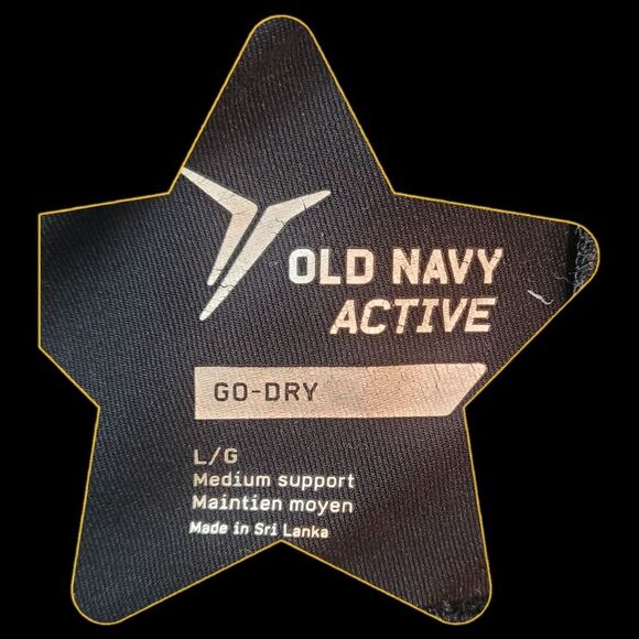 Old Navy Active Go-Dry Sports Bra Sz Large - Picture 3 of 3